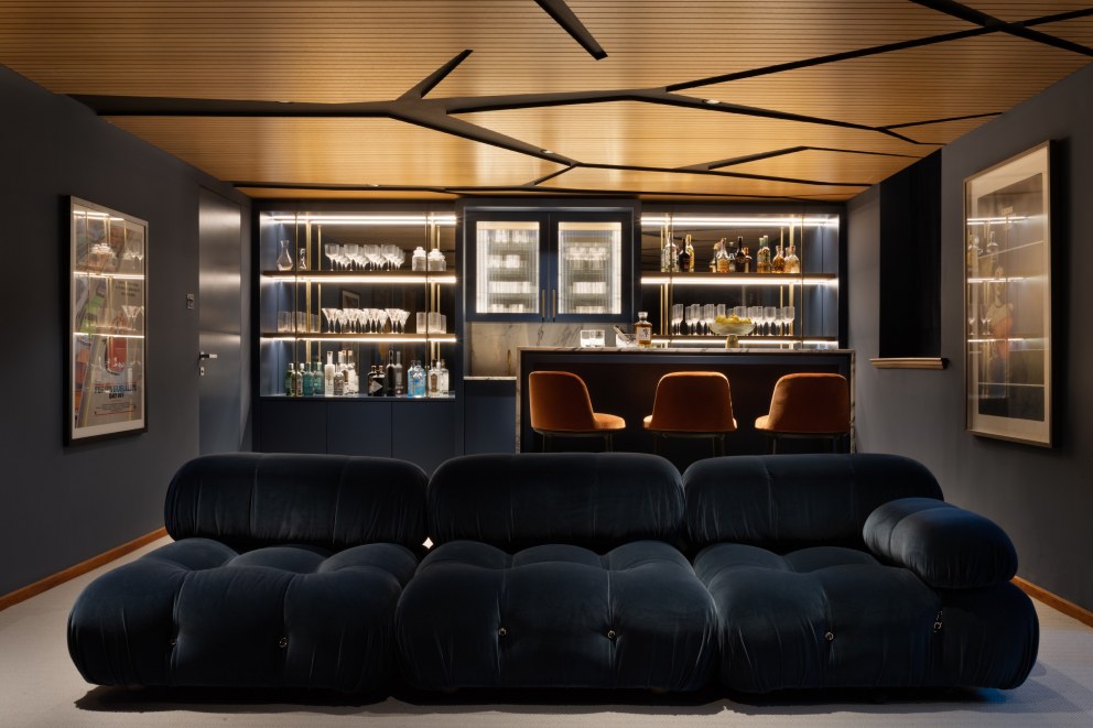 Highgate contemporary family home | Bar/cinema room | Interior Designers